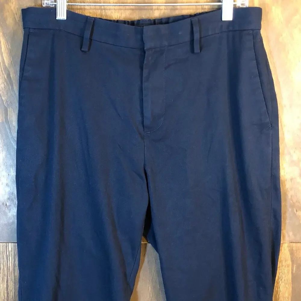Banana Republic Mens Pants Navy Blue Slim Fit Stretch 33 Short